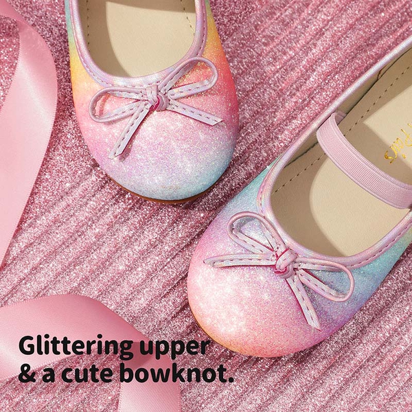 Girl's Ballerina Flat Shoes - RAINBOW - 2